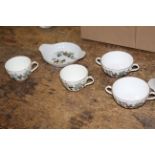 An extensive Royal Worcester fine bone china Lavina pattern tea and dinner set,