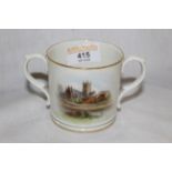 An early 20th century Royal Worcester loving cup,