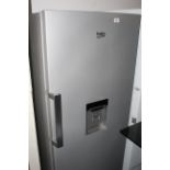 A Beko larder fridge with chilled water dispenser to front door, 171 cm x 59 cm x 62 cm.