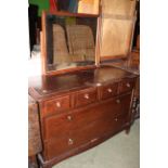 A Stag mahogany dressing chest, 108 x 47 x 130 cm high.