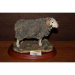 A Border Fine Arts resin figure "Herdwick Ram" A1887, 13 cm high.