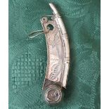 Victorian silver Bosons whistle - Size approximately 9cm.