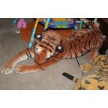 A PMS toy tiger, 100 cm long.