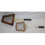 A vintage Wisden Impetus tennis racket and a vintage Wisden Impetus badminton racket,