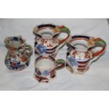 Ten pieces of Victorian and later pottery including Masons hydra jug,