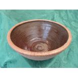 Pottery Bowl 2 - Ray Pearson, pottery bowl. Size approximately: 32cm x 15cm.