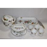 A Royal Worcester Evesham pattern oval tureen and cover,