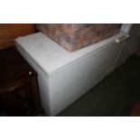 An AEG Arctic chest freezer, 133 cm wide. Perfect for stocking up during lock-down.