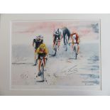 Cyclist Ltd edition print - Limited edition (No.4 of 30) Giclee print by local artist Sue Cumella