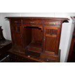 A Victorian mahogany kneehole desk / dressing table,