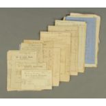 A collection over 50 receipts, invoices, etc. relating to blacksmiths, circa 1850-1900.
