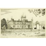 Alfred Wainwright (1907-1991), an original pen and ink drawing "Underley Hall", 14 cm x 21.