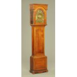 A William Kemp of Lewes eight day striking longcase clock movement in matched case,