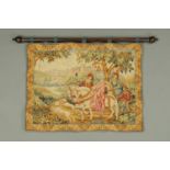 A Franklin Mint 1984 Royal Hunt tapestry, 92 cm x 116 cm with pole.