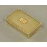 A George IV silver gilt snuff box, by Nathaniel Mills, Birmingham 1827,