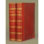 Two volumes "The Works of Shakespeare", with noted by Charles Knight, published by Virtue & Co.