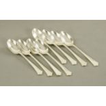 Eight silver teaspoons Birmingham 1934, 150 grams.