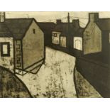Percy Kelly (1918-1993), an etching "Back Lane Allonby", 23.