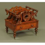 A Victorian rosewood Canterbury,