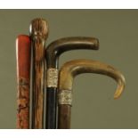 A 19th century Japanese lacquered cane,