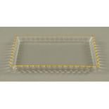 A Baccarat glass tray, rectangular and with impressed marks. Length 30.5 cm.