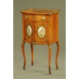 A Louis XVI style walnut side cabinet,