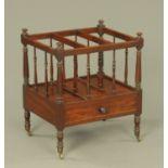 A 19th century mahogany Canterbury,