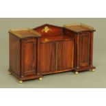 A Regency rosewood tabletop cabinet,