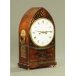 A Regency mahogany brass strung lancet type bracket clock, by Grant Fleet Street London,