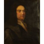 A 19th century oil painting on canvas "John Dixon of Gate Beck and Hawkshead died 1737".