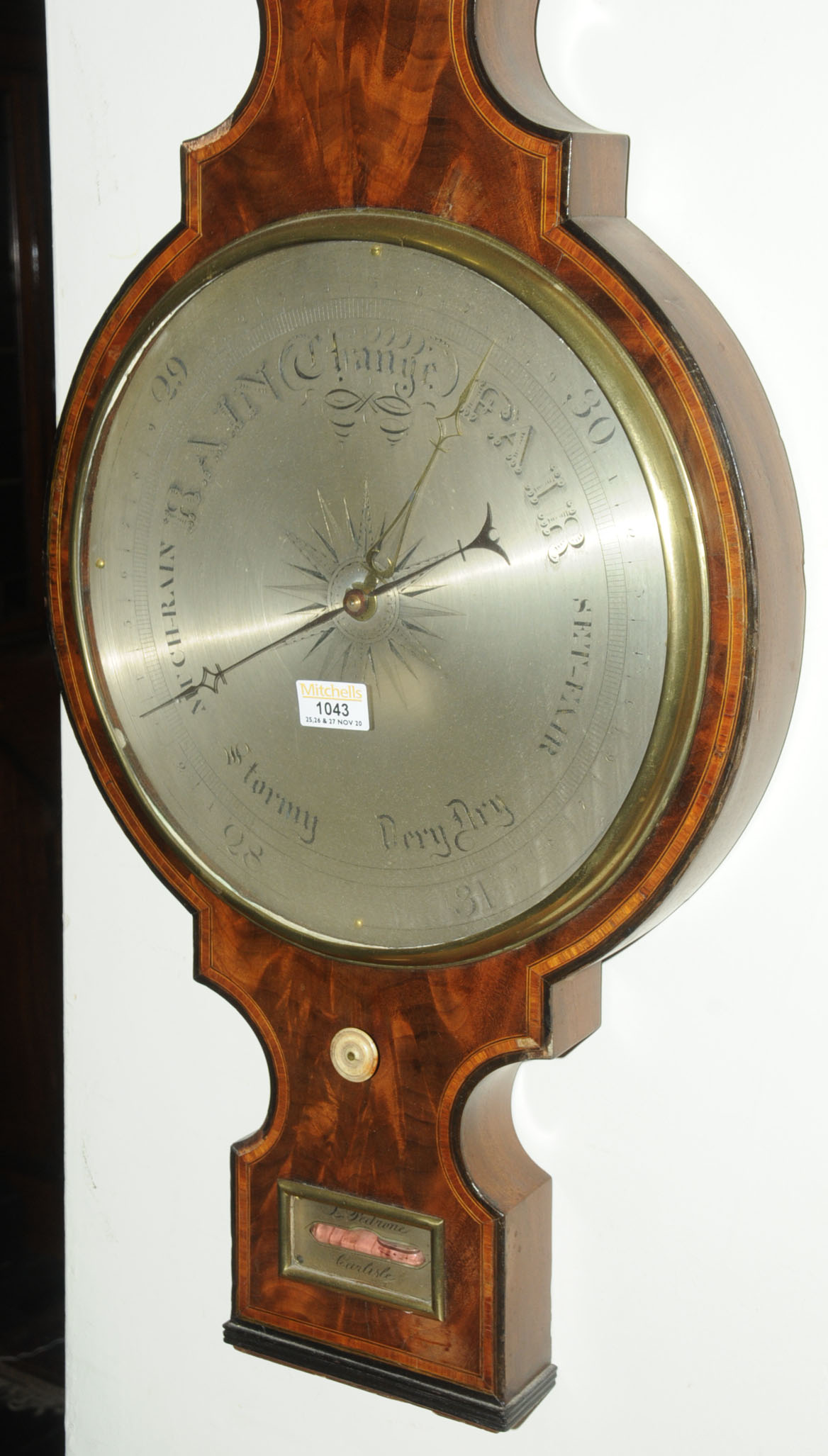 A Pedrone of Carlisle oversize Georgian country house barometer, - Image 8 of 13