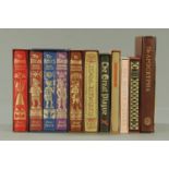 A collection of Folio Society books, "The Incas" by Nigel Davies, "The Aztecs", "The Mayans",