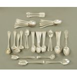 A collection of 37 tea and coffee spoons,