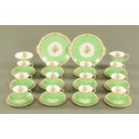 An Adderley Ware tea service, 12 cups, 12 saucers, 12 plates, 2 sandwich plates and a basin,