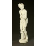 A white painted composition figure Venus. Height 130 cm (see illustration).