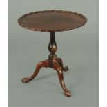 A Chippendale style mahogany occasional table,