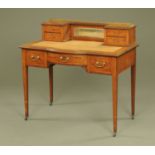 An Edwardian inlaid mahogany ladies desk,