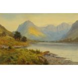 Edward Horace Thompson (1879-1949), watercolour, "Fleetwith Pike and Haystacks".