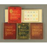 Five volumes of 19th century crests and monograms etc.