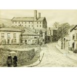 Alfred Wainwright (1907-1991), an original pen and ink drawing "The House of Correction Kendal",