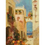 Pino Daeni (1939-2000), a limited edition Giclee print, 328/495 "Colourful Pathway".