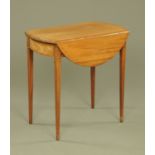 A 19th century mahogany Pembroke table,