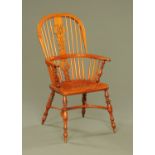 A Windsor armchair,