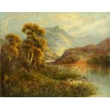 Frank Hider, oil on canvas Rydal Water. 36 cm x 46 cm, unframed, signed.