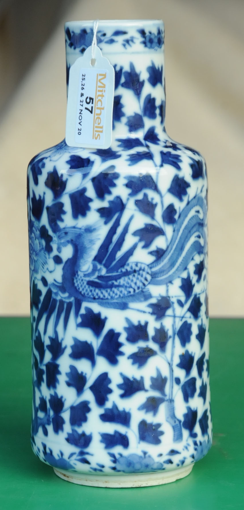 A 19th century Chinese porcelain vase, decorated with dragons and chrysanthemum, - Image 3 of 8