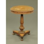 An Anglo-Indian occasional table,