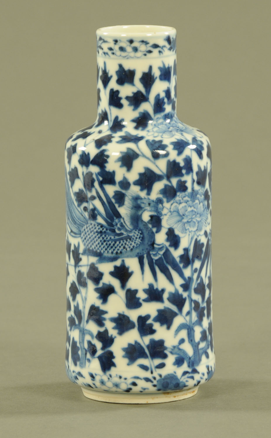 A 19th century Chinese porcelain vase, decorated with dragons and chrysanthemum,