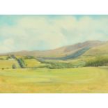 Peter Skillen, pastel" Second Hole Cockermouth Golf Course looking to Bassenthwaite".