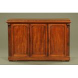 A Victorian mahogany sideboard,