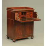 A Regency mahogany secretaire cupboard,